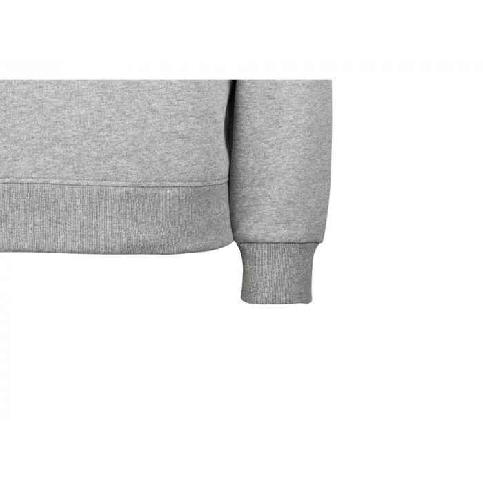 Толстовка с капюшоном оверсайз Lisbon унисекс, серый меланж