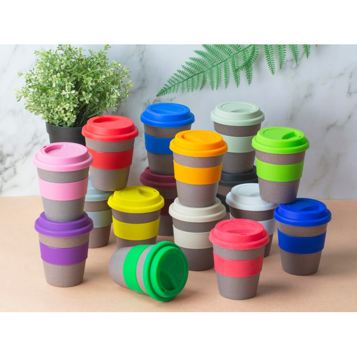 Стакан с силиконовой крышкой Cafe, темно-синий