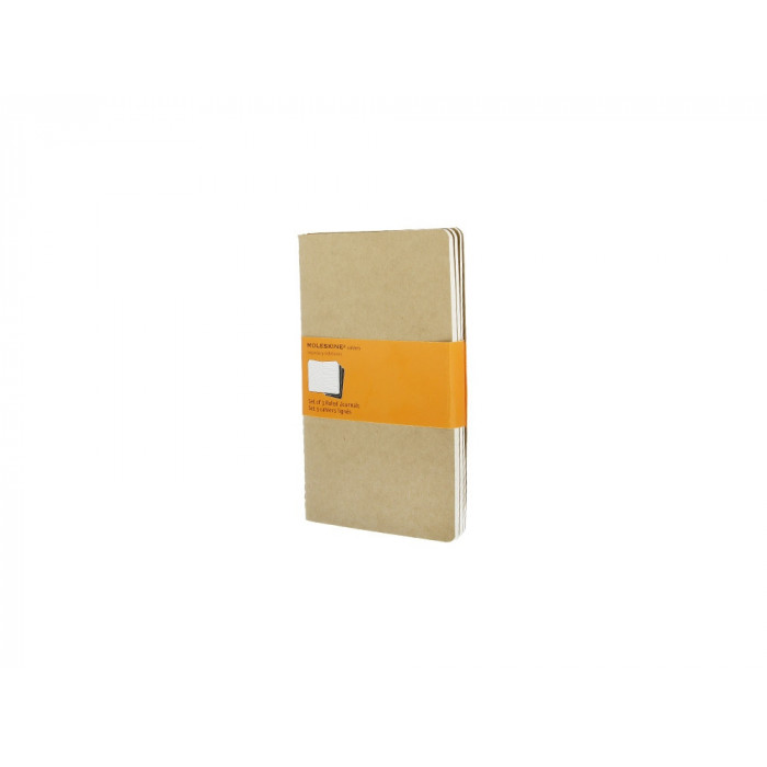 Записная книжка Moleskine Cahier (в линейку, 3 шт.), Large (13х21см), бежевый