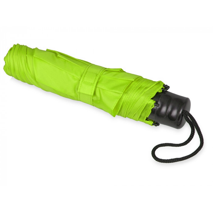 Зонт складной Columbus, механический, 3 сложения, с чехлом, зеленое яблоко (Р)