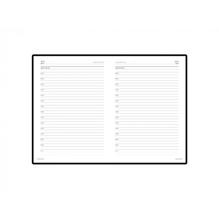 Ежедневник недатированный А6+ Sidney Nebraska, красный (золотой обрез)