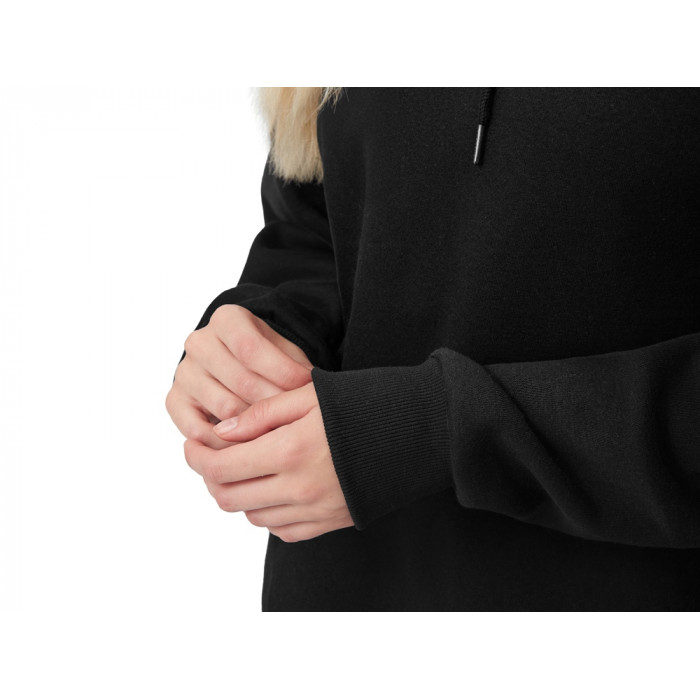 Толстовка с капюшоном оверсайз Lisbon унисекс, черный