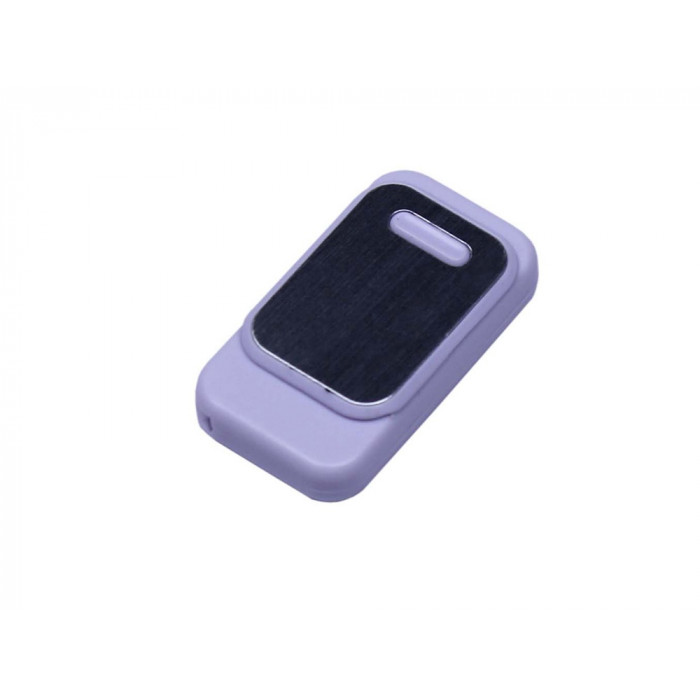 USB-флешка промо на 32 Гб прямоугольной формы, выдвижной механизм, белый