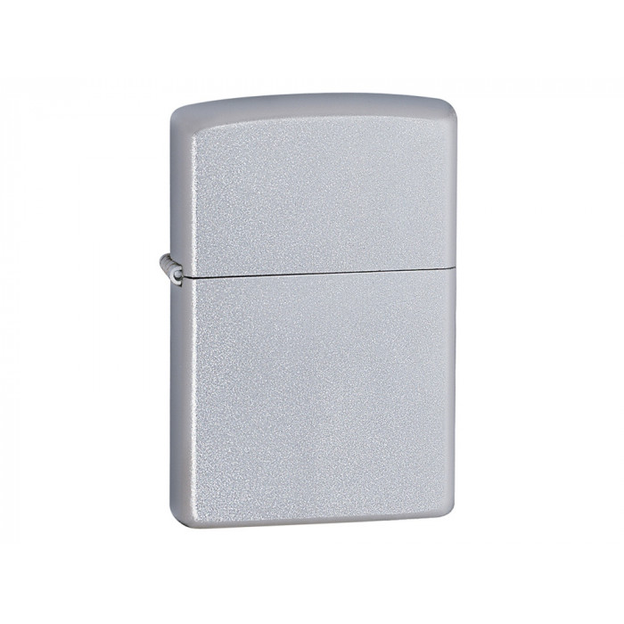 Зажигалка ZIPPO Classic с покрытием Satin Chrome™, латунь/сталь, серебристая, матовая, 38x13x57 мм