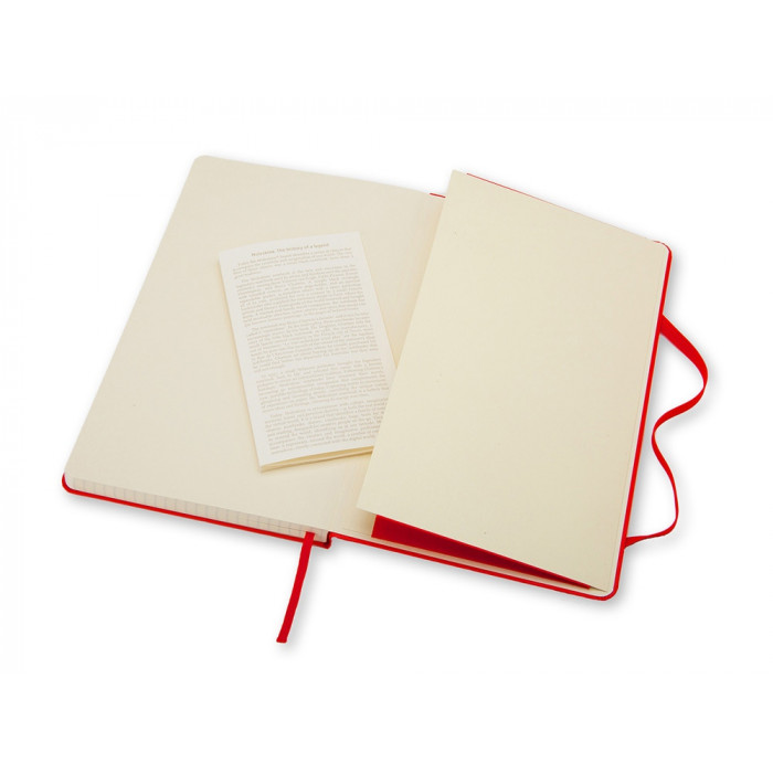 Записная книжка Moleskine Classic (в клетку) в твердой обложке, Large (13х21см), красный Записная книжка Moleskine Classic (в клетку) в твердой обложке, Large (13х21см), красный