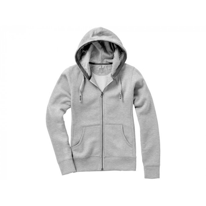 Толстовка Arora женская с капюшоном, серый меланж