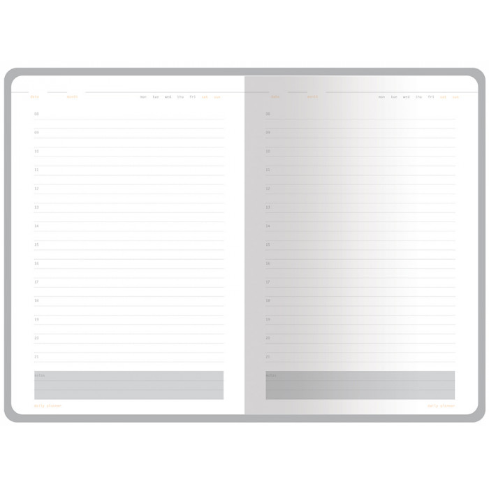 Ежедневник А5 недатированный Mercury, серый