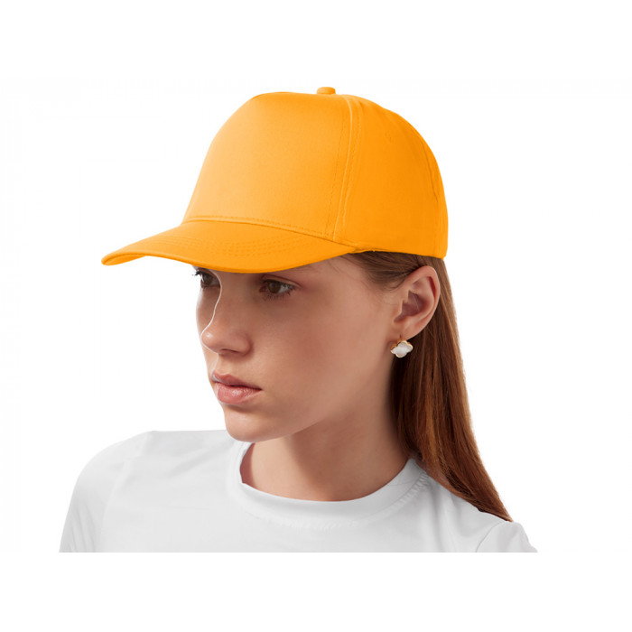 Бейсболка Мемфис 230 5-панельная, оранжевая