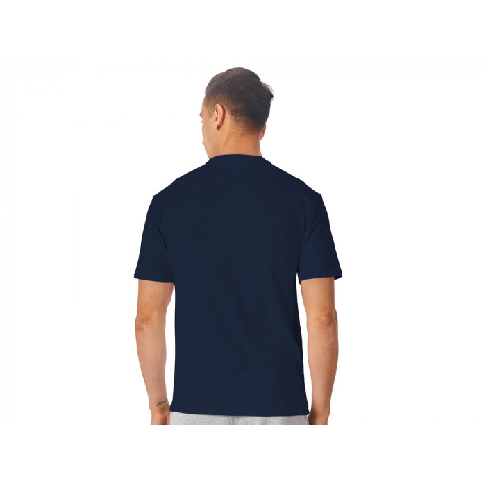 Футболка из френч терри Warsaw унисекс 220гр, темно-синий