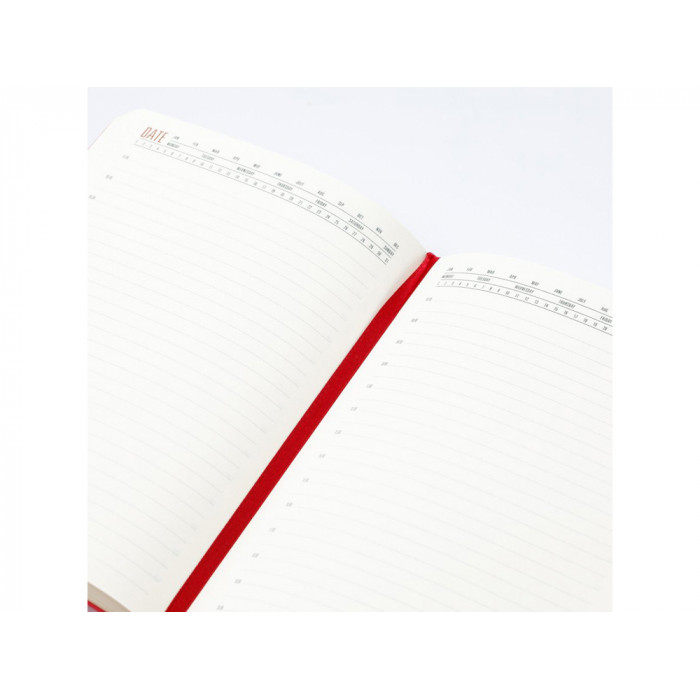 Ежедневник недатированный  А5 LONDON красный/темно-серый