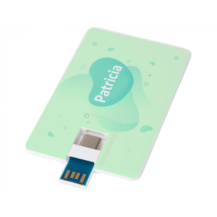 Duo Slim USB-накопитель емкостью 64ГБ и разъемами Type-C и USB-A 3.0, белый Duo Slim USB-накопитель емкостью 64ГБ и разъемами Type-C и USB-A 3.0, белый