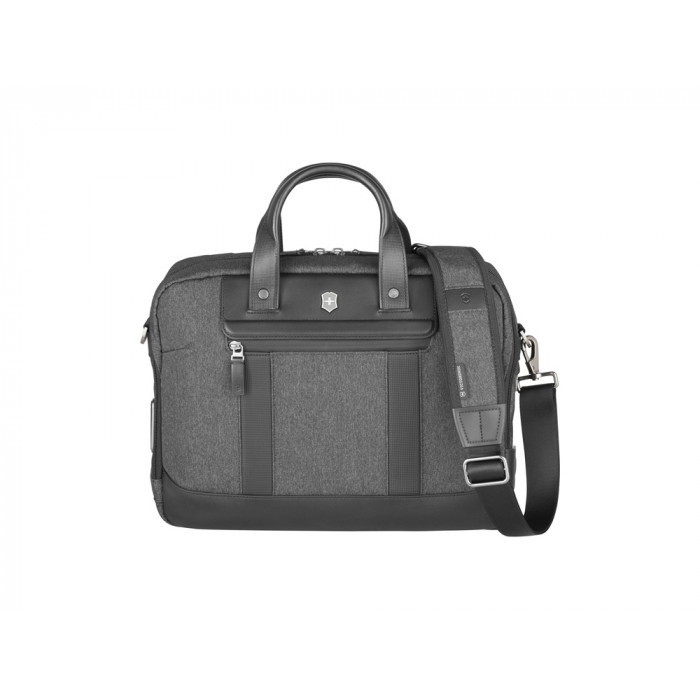 Портфель VICTORINOX Architecture Urban2 15 Briefcase 15'', серый, полиэстер/кожа, 42x13x31 см, 16 л