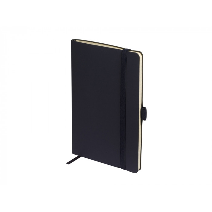 Блокнот А5  City Flex на резинке, темно-синий navy