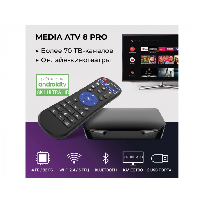 Медиаплеер HIPER MEDIA ATV 8K Pro