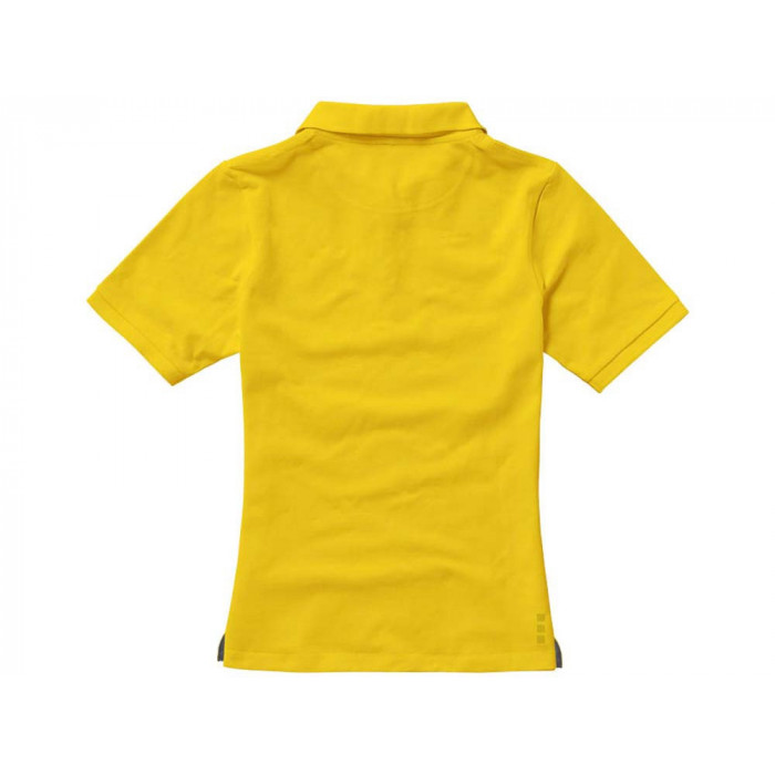 Calgary женская футболка-поло с коротким рукавом, желтый