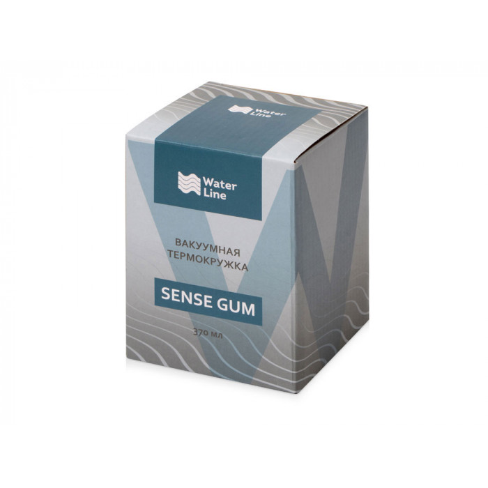 Термокружка Sense Gum soft-touch, 370мл, желтый