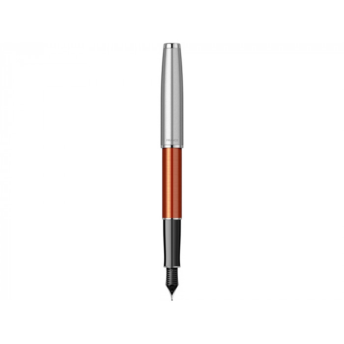 Перьевая ручка Parker Sonnet Essentials Orange SB Steel CT, перо: F, цвет чернил black, в подарочной упаковке.