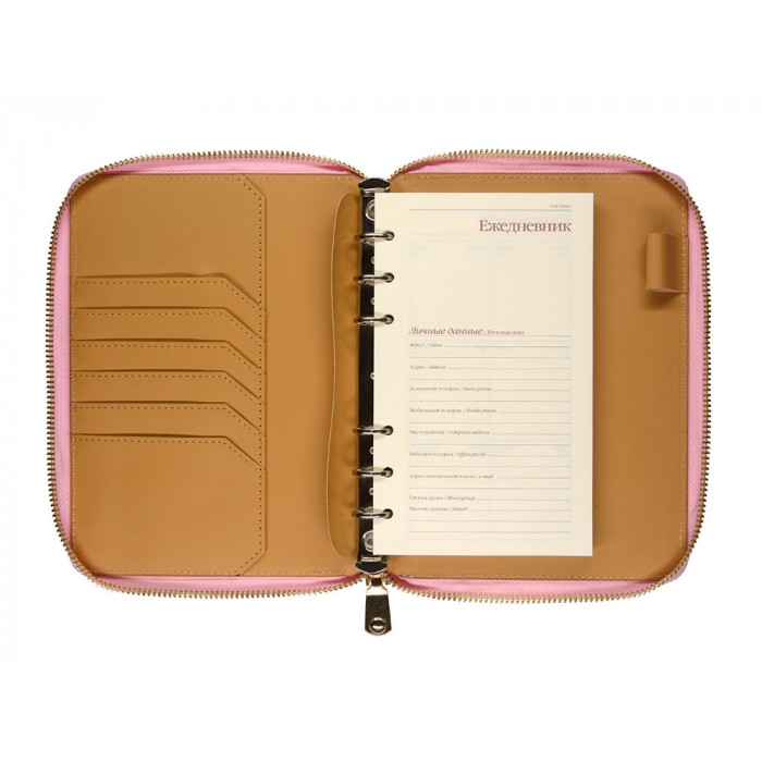 ЕЖЕДНЕВНИК недатированный А5- RIVIERA. ZEFIR (РОЗОВЫЙ ЗЕФИР)