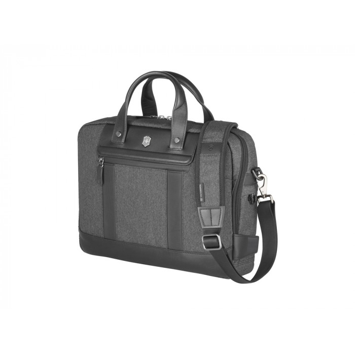 Портфель VICTORINOX Architecture Urban2 15 Briefcase 15'', серый, полиэстер/кожа, 42x13x31 см, 16 л