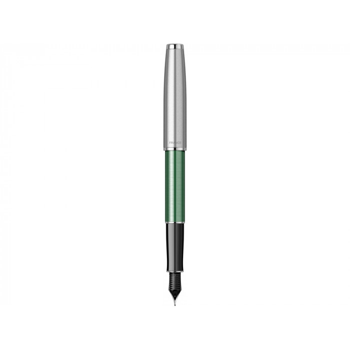 Перьевая ручка Parker Sonnet Essentials Green SB Steel CT, перо: F, цвет чернил: black, в подарочной упаковке.