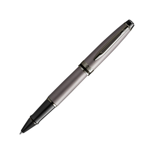 Ручка-роллер Waterman Expert Silver F BLK в подарочной упаковке