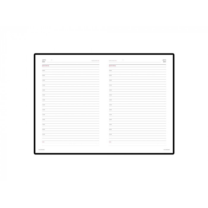 Ежедневник недатированный А5 Velvet, розовый флуор