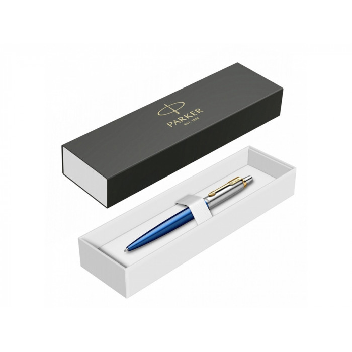 Шариковая ручка Parker Jotter SE 135 Lacquer Blue St.Steel GT, стержень: M, цвет чернил : blue, в подарочной упаковке