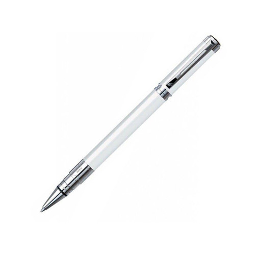 Ручка роллер Waterman Perspective Pure White CT F, белый/серебристый