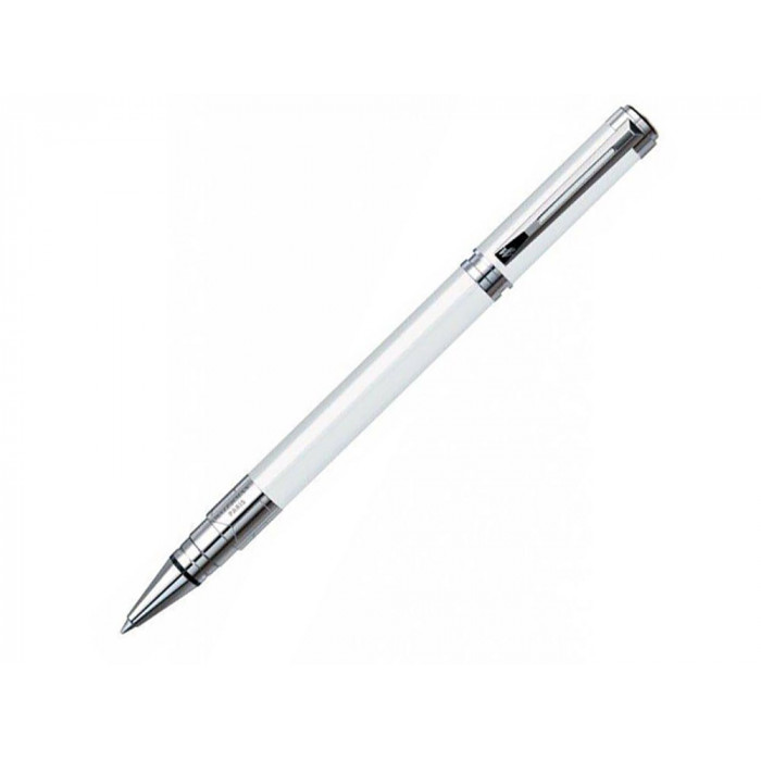 Ручка роллер Waterman Perspective Pure White CT F, белый/серебристый