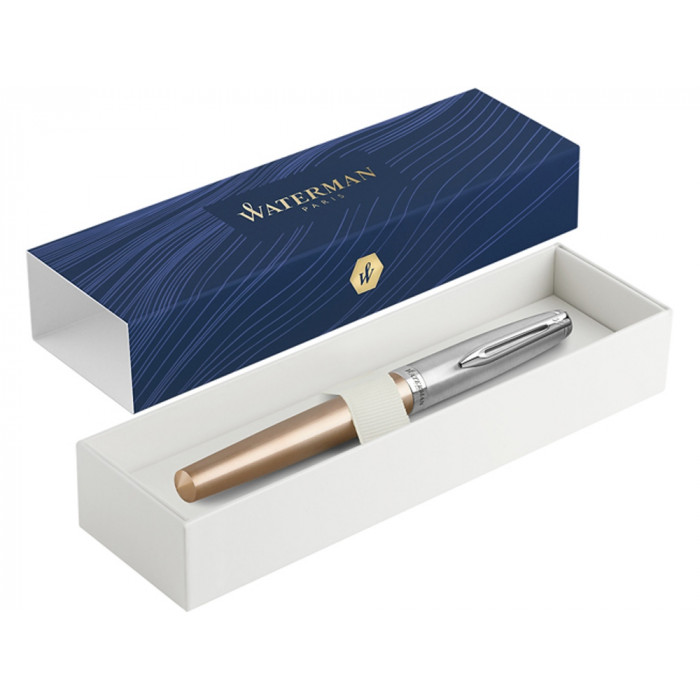 Перьевая ручка Waterman  Embleme цвет GOLD CT, цвет чернил: черный