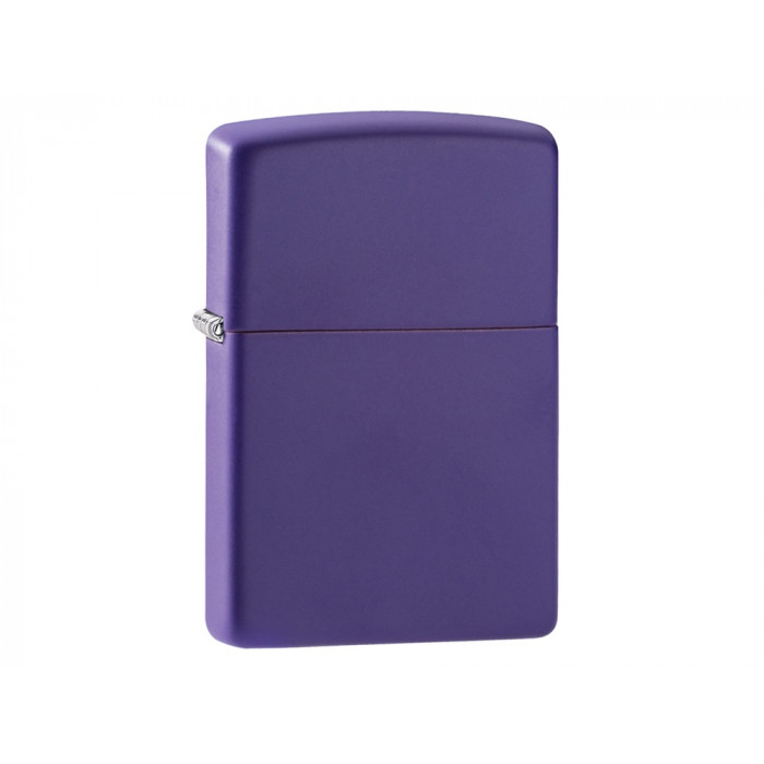 Зажигалка ZIPPO Classic с покрытием Purple Matte, латунь/сталь, фиолетовая, матовая, 38x13x57 мм