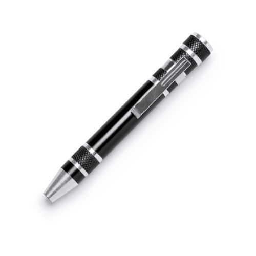 Алюминиевый мультитул BRICO в форме ручки, черный