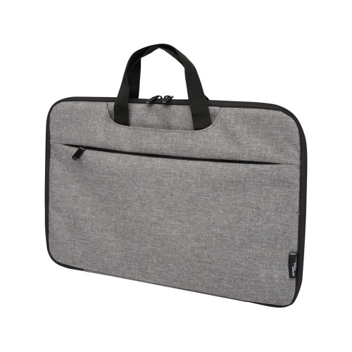 Эко- чехол для ноутбука Libra 2 в 1 из переработанного пластика, серый яркий