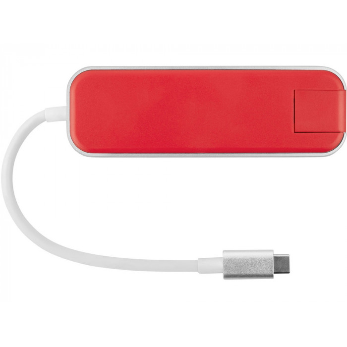 Хаб USB Rombica Type-C Chronos Red