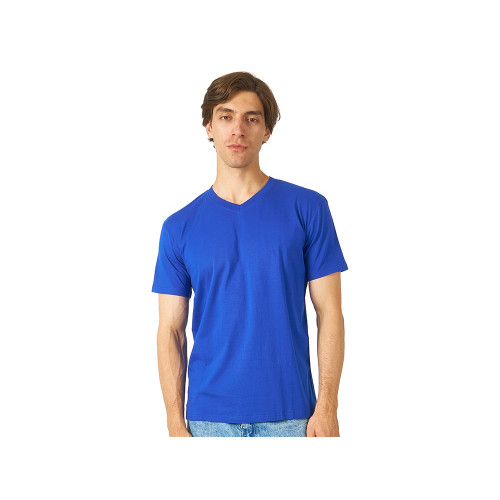 Футболка Heavy Super Club мужская с V-образным вырезом, кл. синий