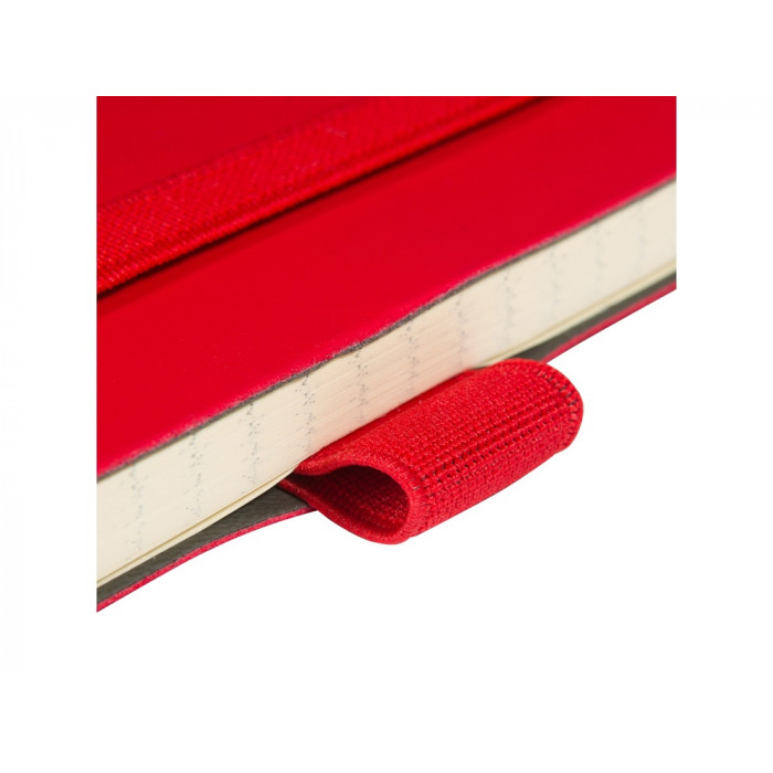 Блокнот А5  City Flex на резинке, красный