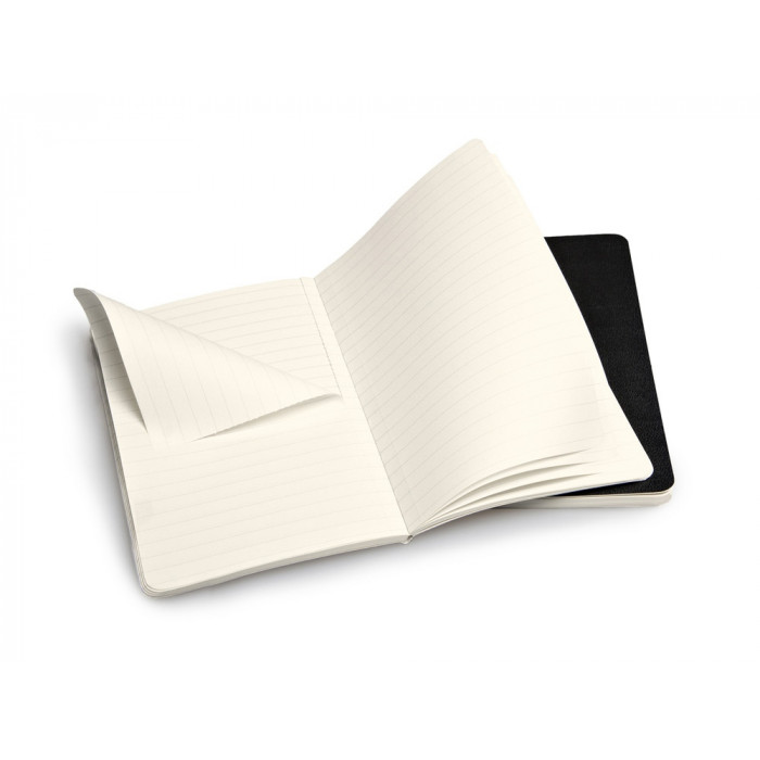 Записная книжка Moleskine Volant (в линейку, 2 шт.), Pocket (9х14см), черный