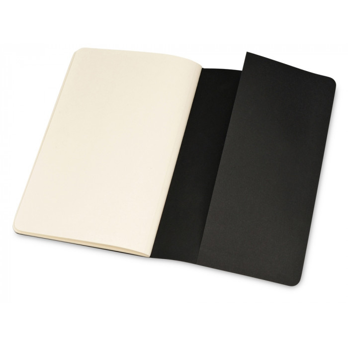 Записная книжка Moleskine Cahier (нелинованный, 3 шт.), Large (13х21см), черный