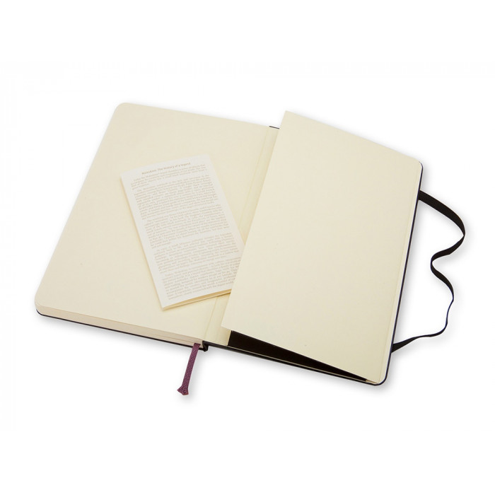 Записная книжка Moleskine Classic (нелинованный) в твердой обложке, Large (13х21см), черный