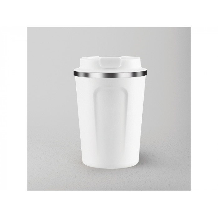 Термокружка CAFe COMPACT, 380 мл, белый