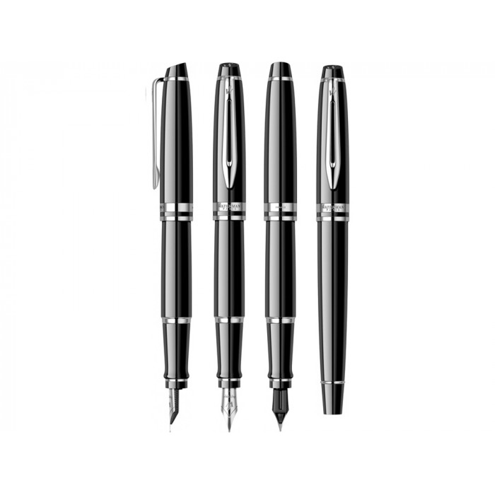 Подарочный набор Waterman Expert с перьевой ручкой и чехлом Black CT перо M