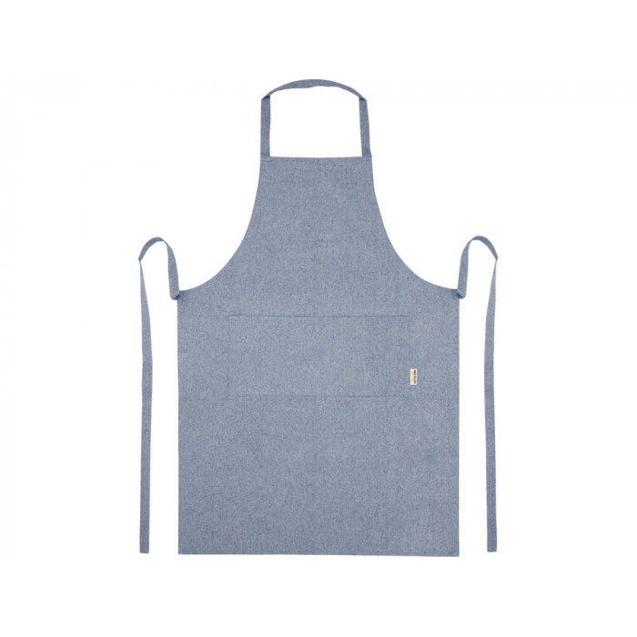 Pheebs 200 g/m2 recycled cotton apron, синий