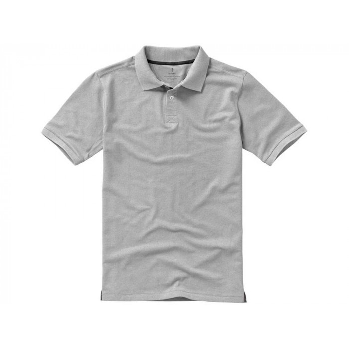 Calgary мужская футболка-поло с коротким рукавом, серый меланж