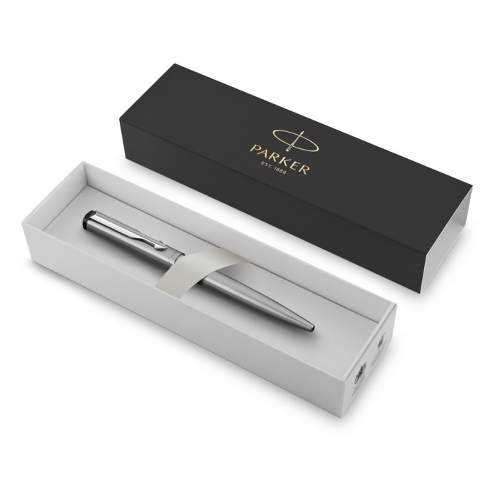 Ручка шариковая Parker Vector Standard T01 Stainless Steel CT, серебристый