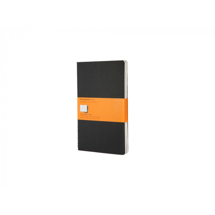 Записная книжка Moleskine Cahier (в линейку, 3 шт.), Large (13х21см), черный