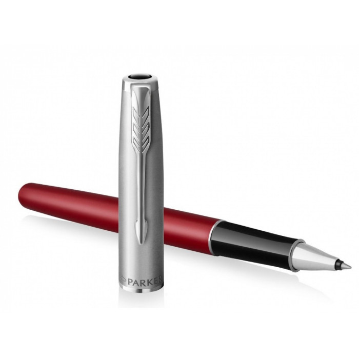 Ручка роллер Parker Sonnet T546  Red CT, стержень: F, цвет чернил: black, в подарочной упаковке