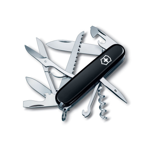 Нож перочинный VICTORINOX Huntsman, 91 мм, 15 функций, чёрный