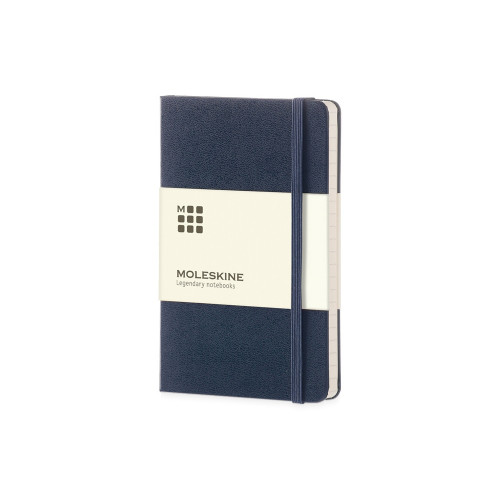 Записная книжка Moleskine Classic (в линейку) в твердой обложке, Large (13х21см), синий