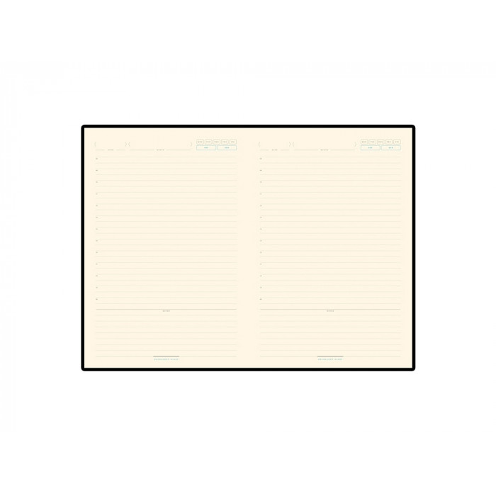 Ежедневник А5 недатированный Chelsea, синий (серебристый кант и срез)