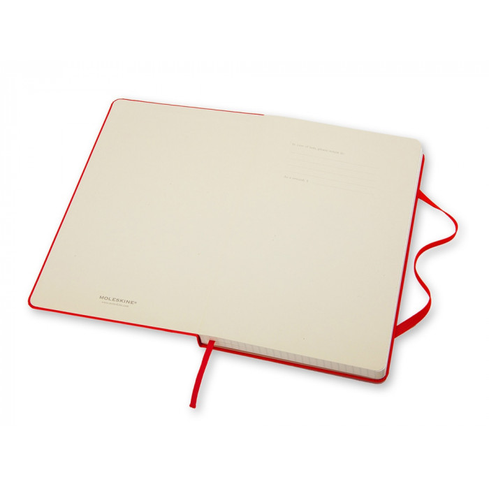 Записная книжка Moleskine Classic (в клетку) в твердой обложке, Large (13х21см), красный Записная книжка Moleskine Classic (в клетку) в твердой обложке, Large (13х21см), красный